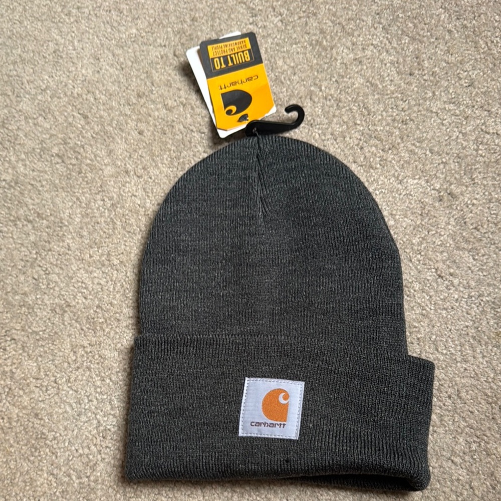 Carhartt Gray Knit Hat Classic Winter Accessory